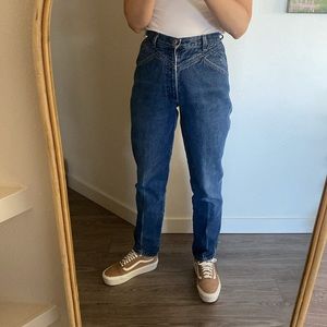 Vintage Rockies Cropped Western Jeans